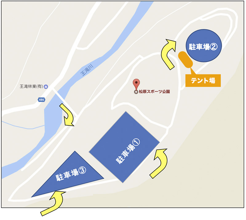 テント場マップ